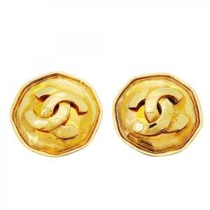 Chanel Cc Logo Clip-On Earrings Metal #247154C73B